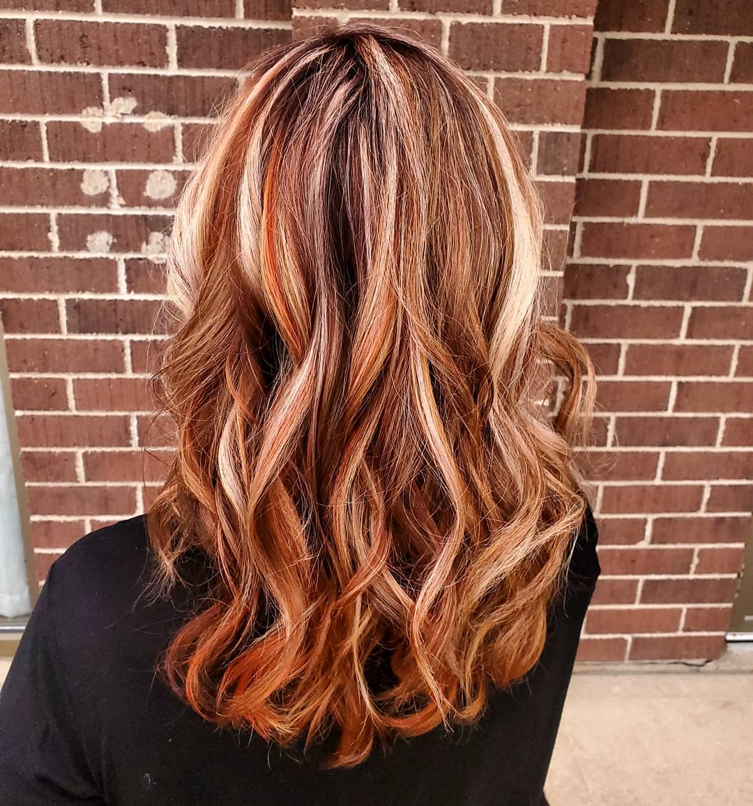 multi-colored highlights