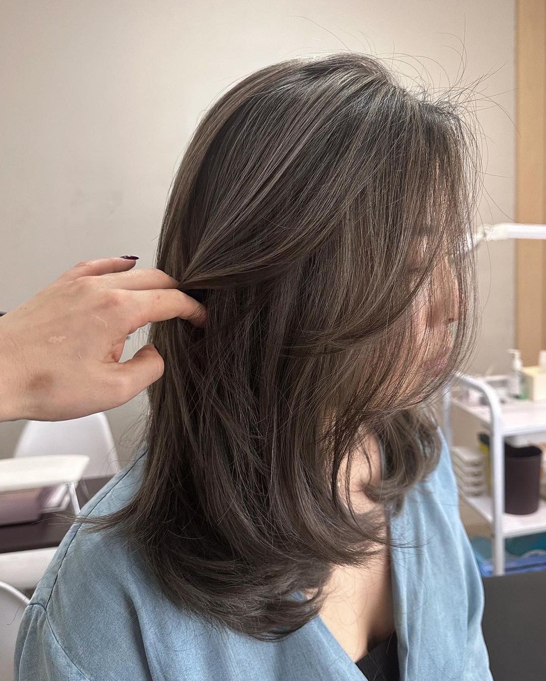 balayage marrón seta