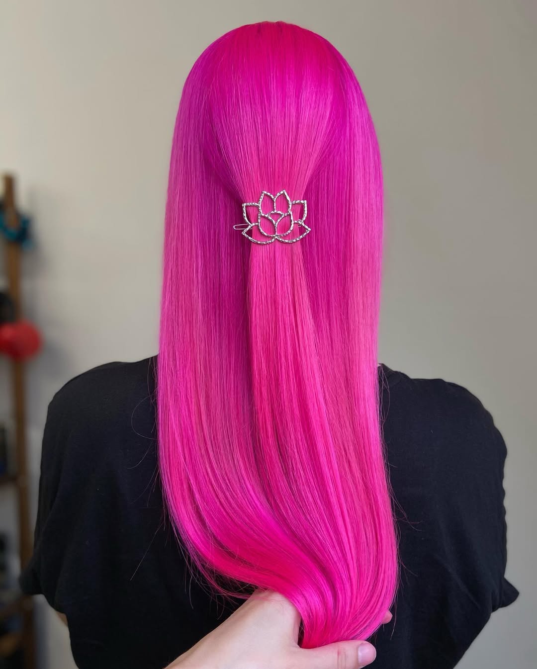 Neonroze haar