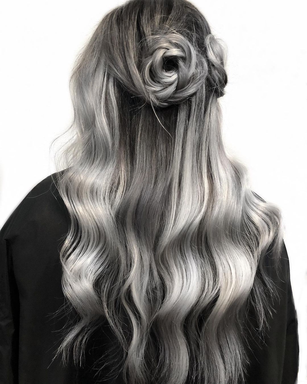 Ombre Bun Rozenhaar 