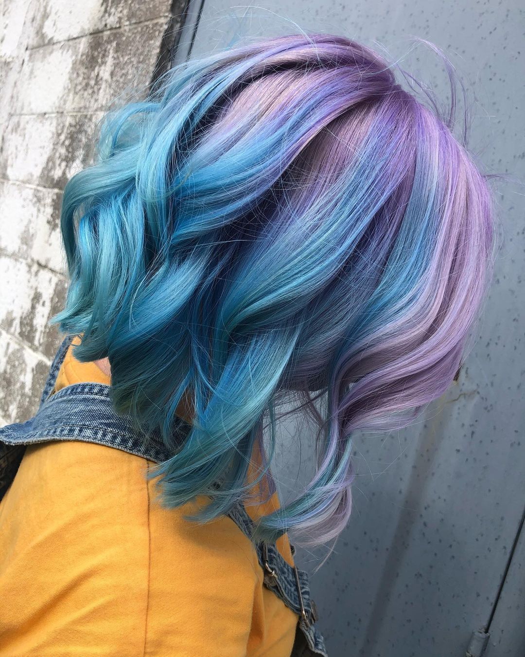 Pastel Blue And Purple Hair