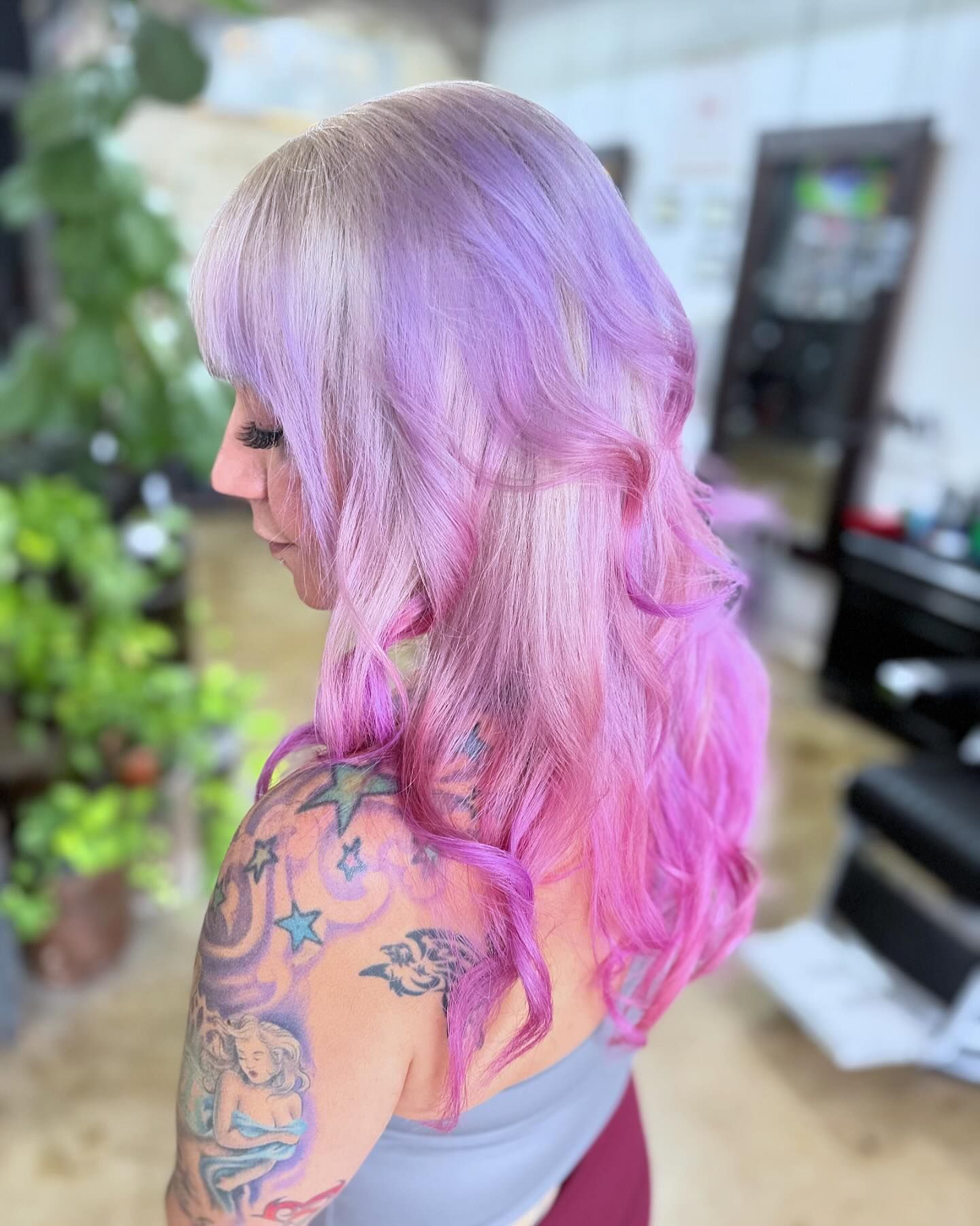 pastel pink ombre