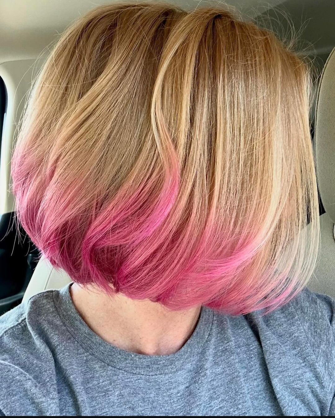 pink ombre ends