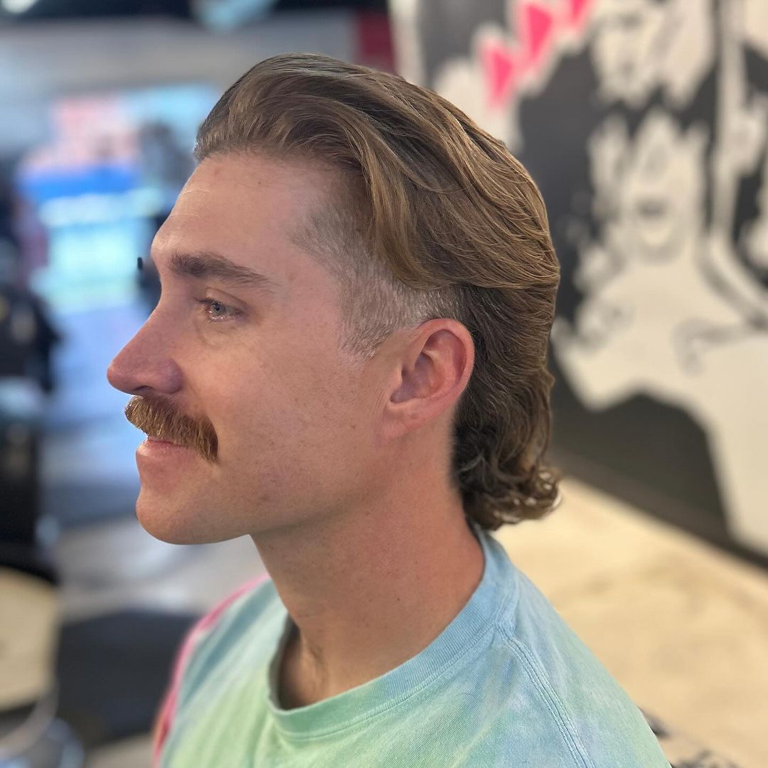 mullet pompadour