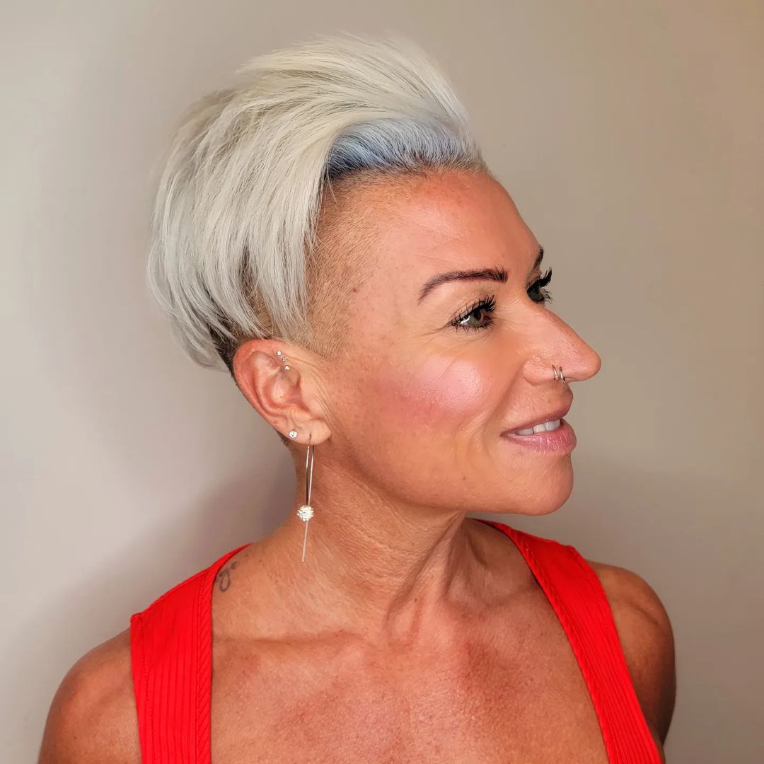 Punk Pixie Edgy Haircut For Older Women
