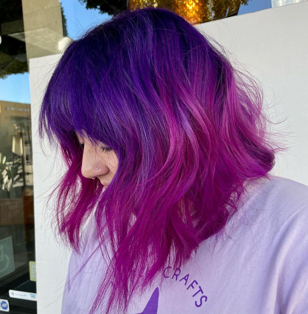 purple-pink color melt