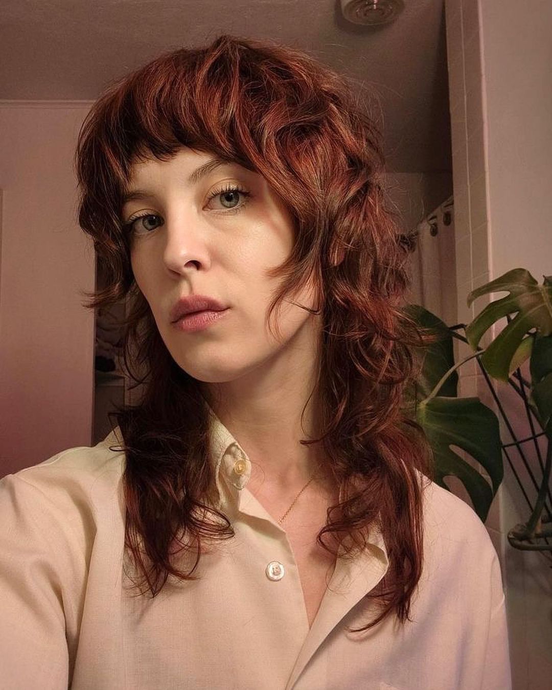 Red Shag Haircut