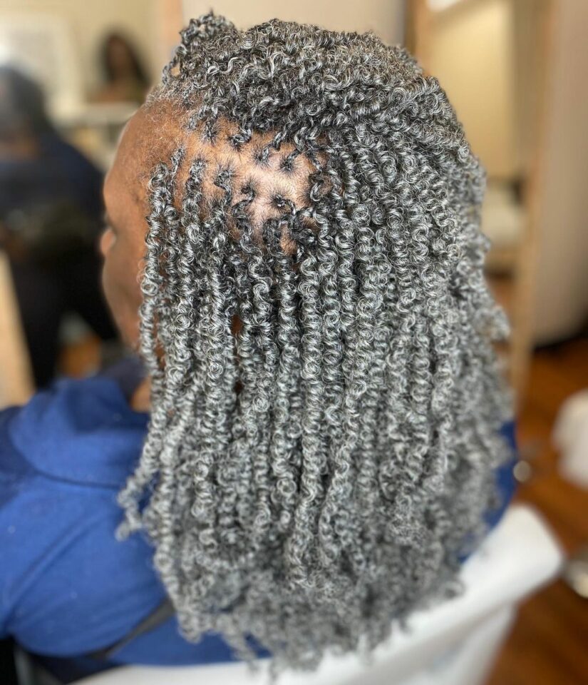 14 Trendy And Traditional Salt And Pepper Braids For Black Women