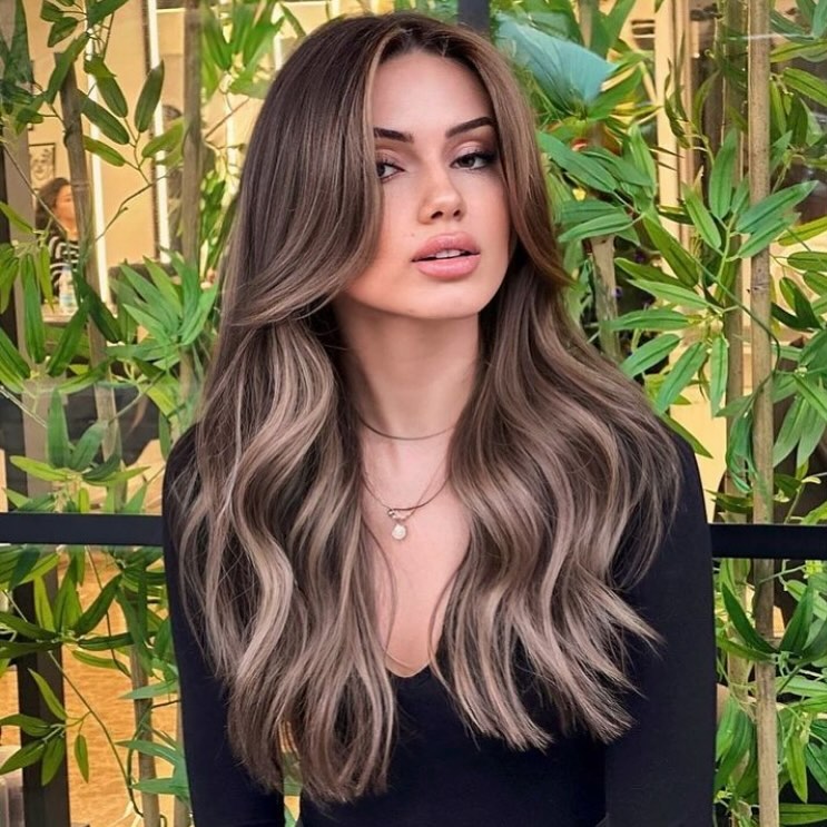 balayage marrone sabbia