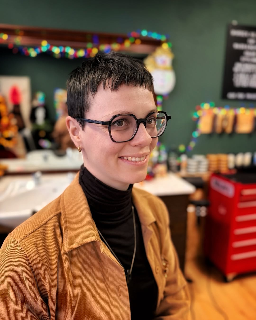 Short Pixie Cut With Choppy Bangs