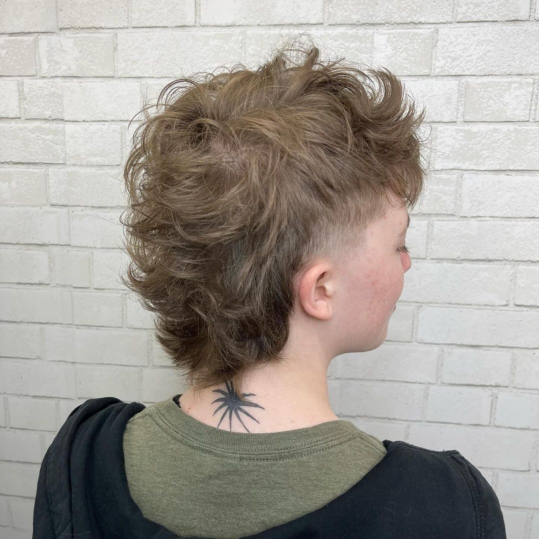 short spiky mullet