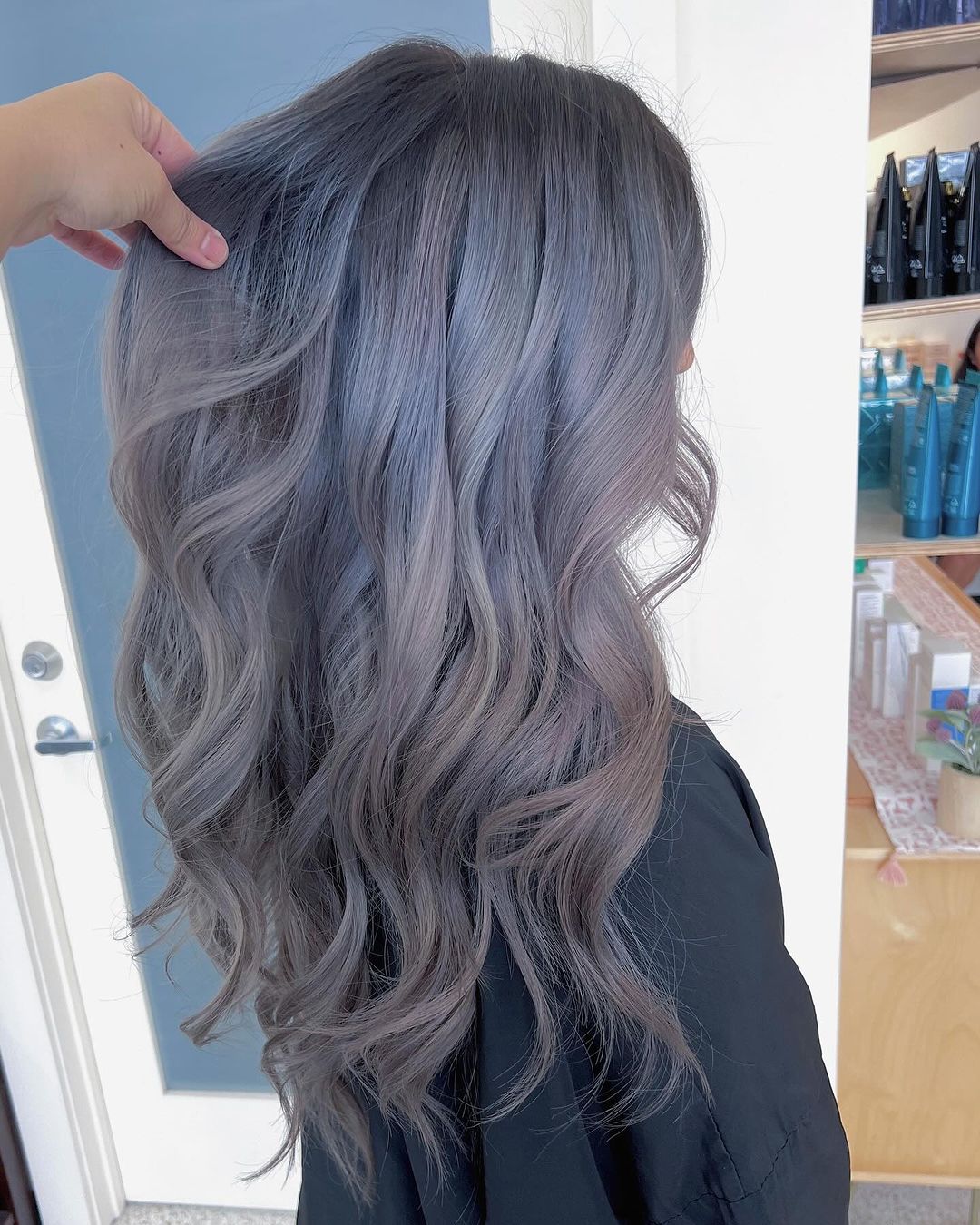 Silvery Lilac Balayage