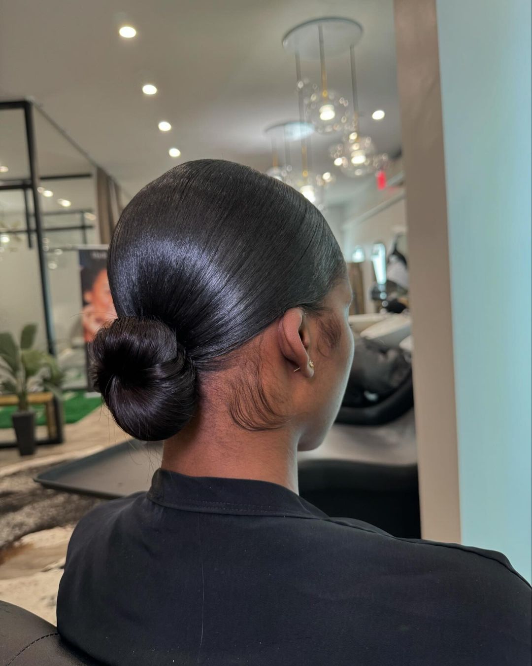 chignon élégant