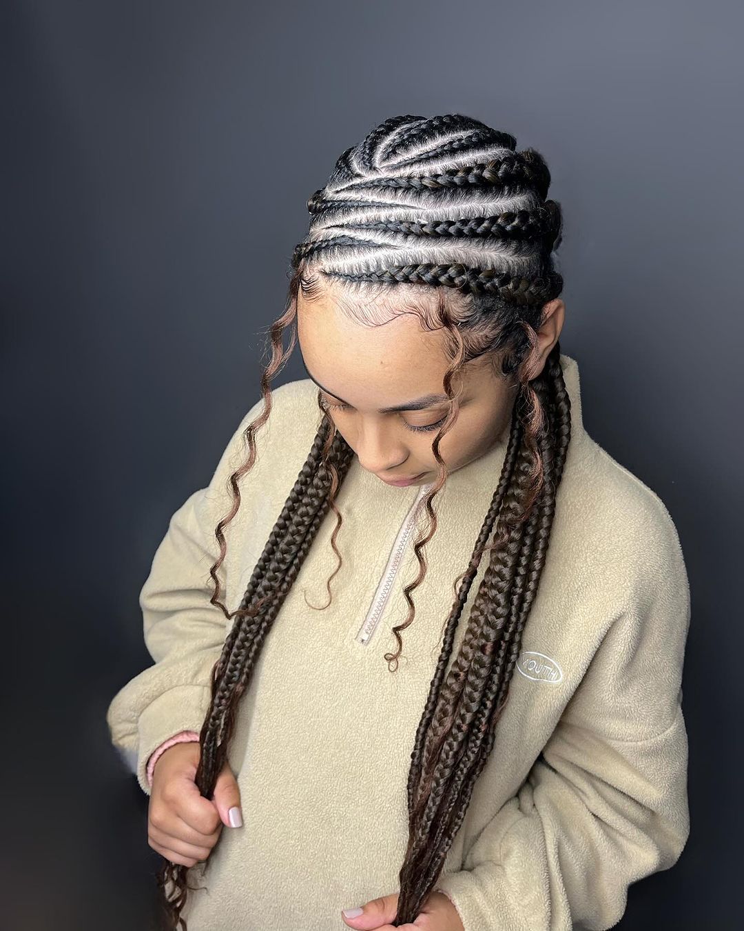 Tresses en spirale Minute Ghana Box Braids