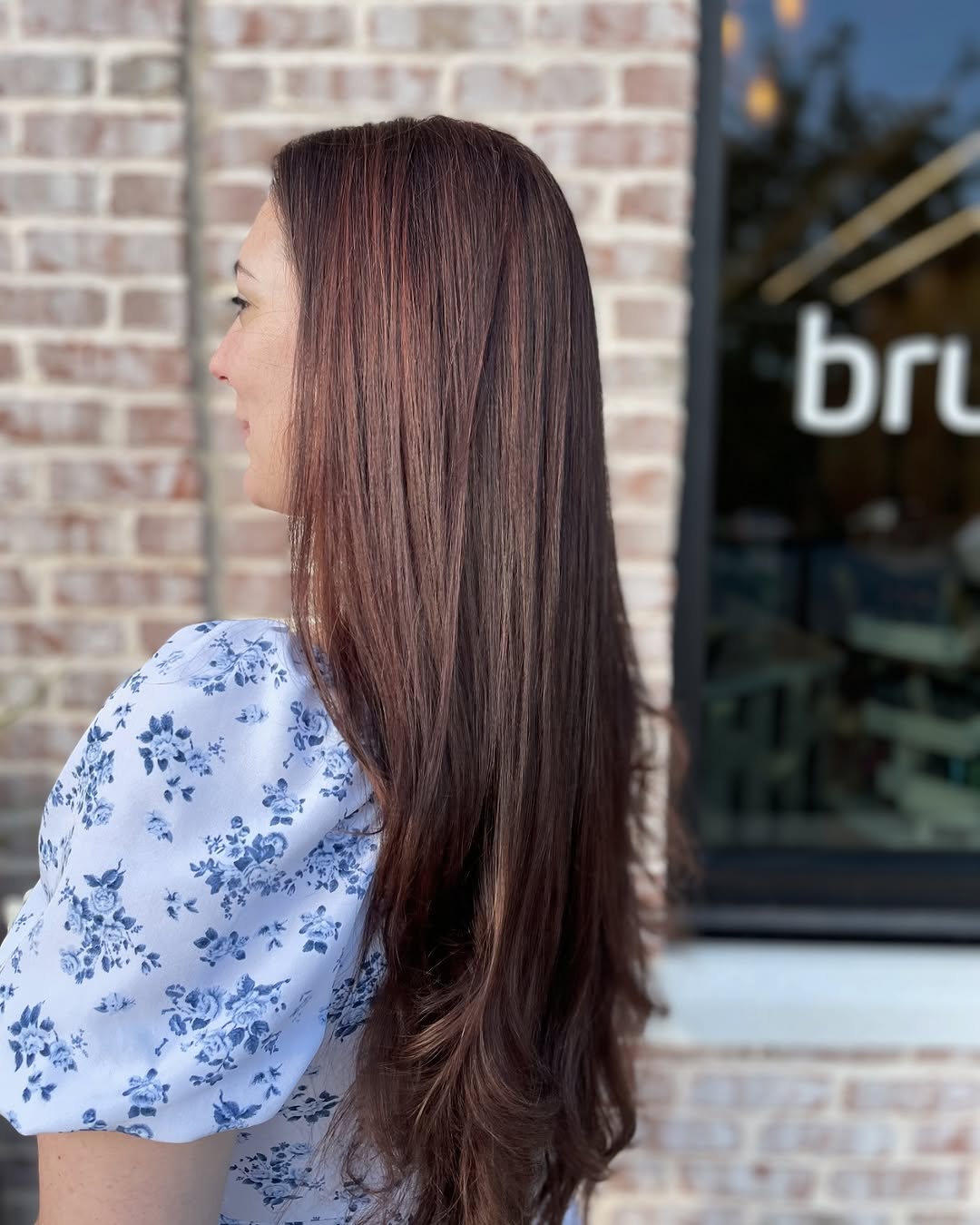 Subtle Red Highlights On Brown Hair