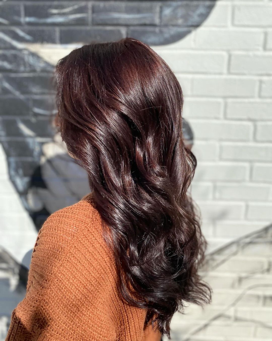 sun-kissed mahogany brown