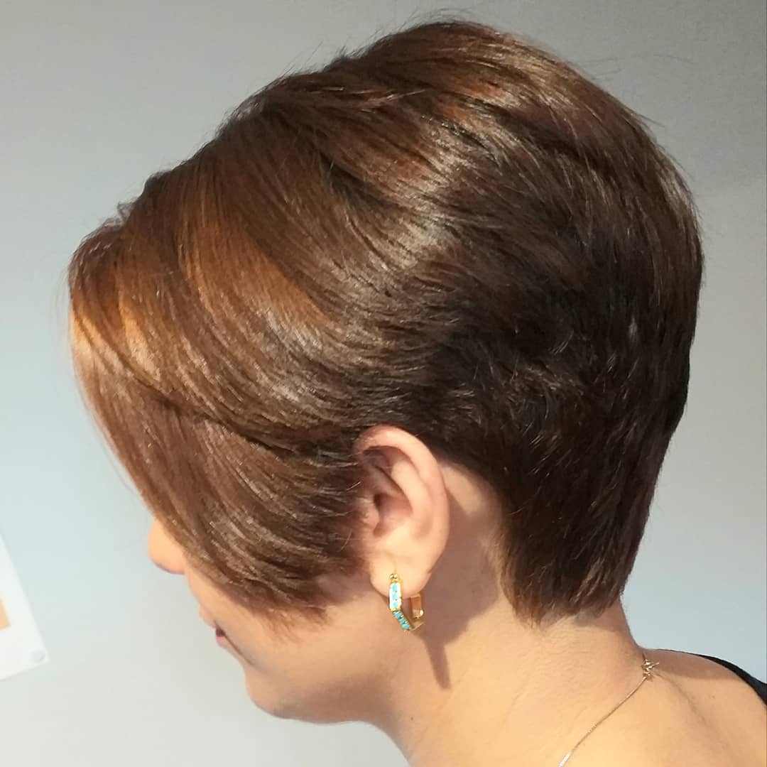 super short bob