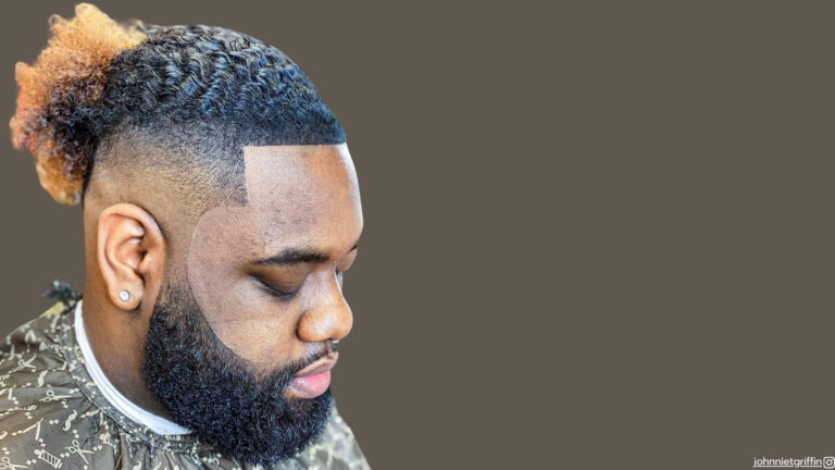 man bun fade