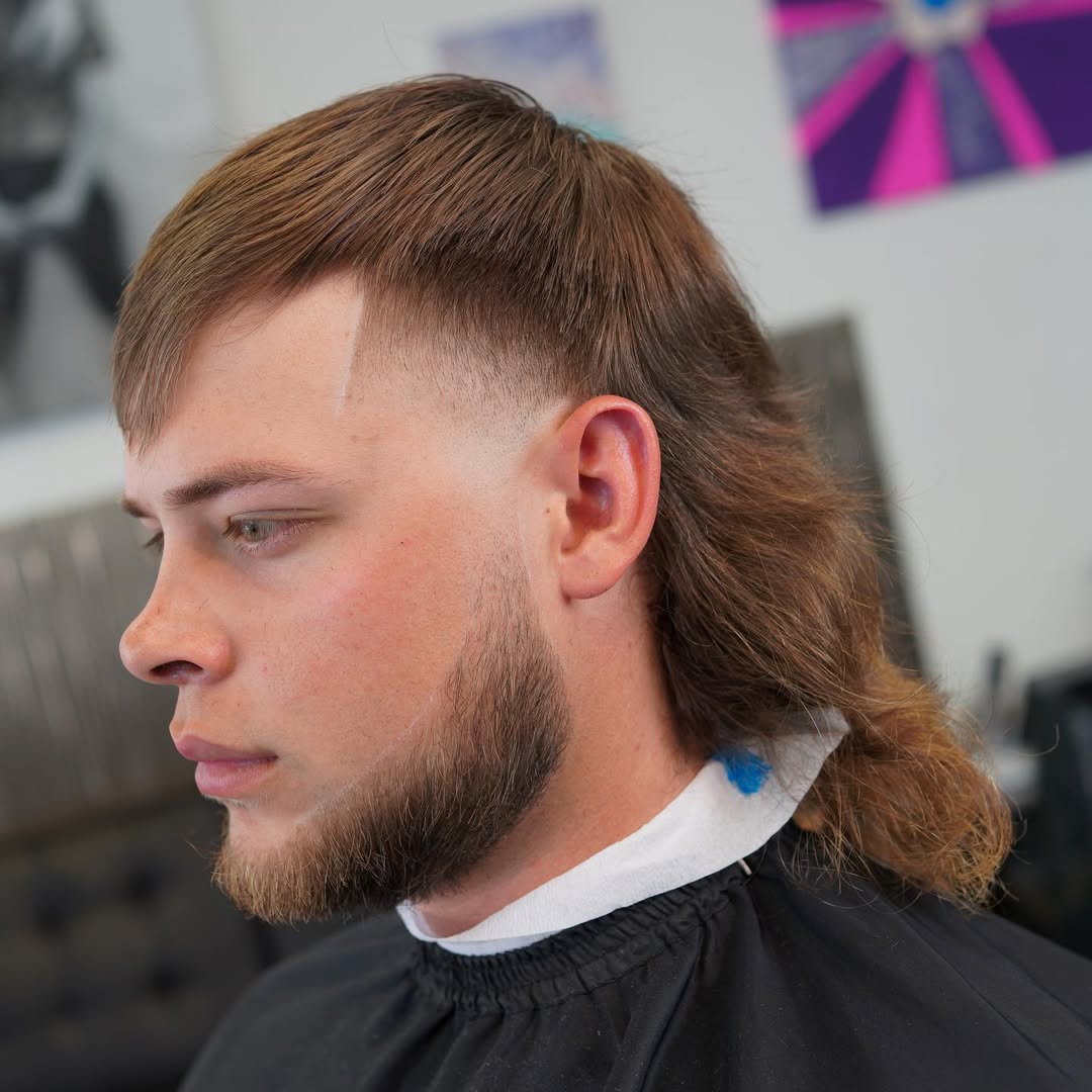 Sfumatura Undercut con Mullet