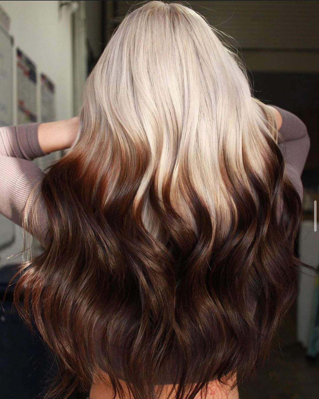 balayage inverso vaniglia e cioccolato