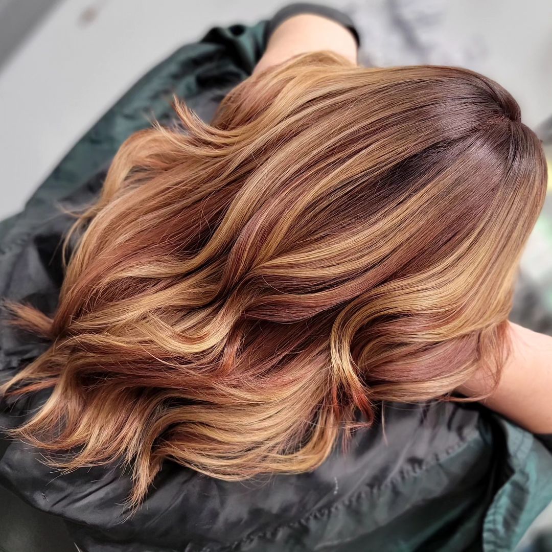 balayage inverso rame caldo