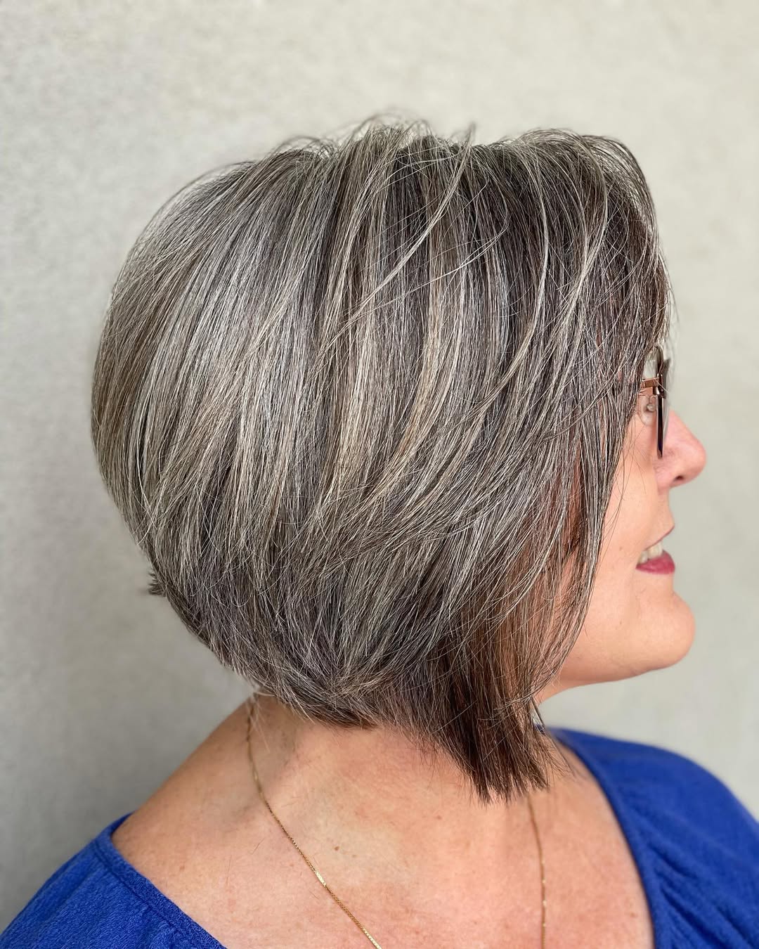 a line bob cut for women over 60