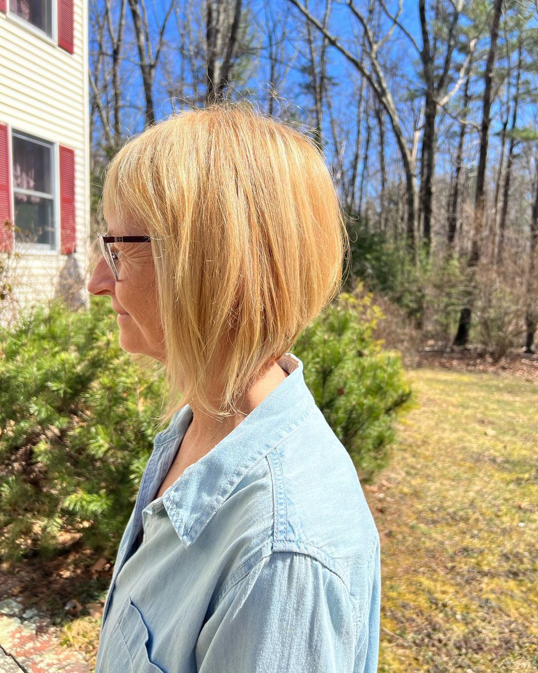 coupe bob a line pour les femmes de plus de 60 ans