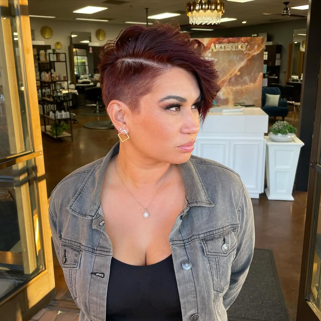 asymmetrische undercut pixie