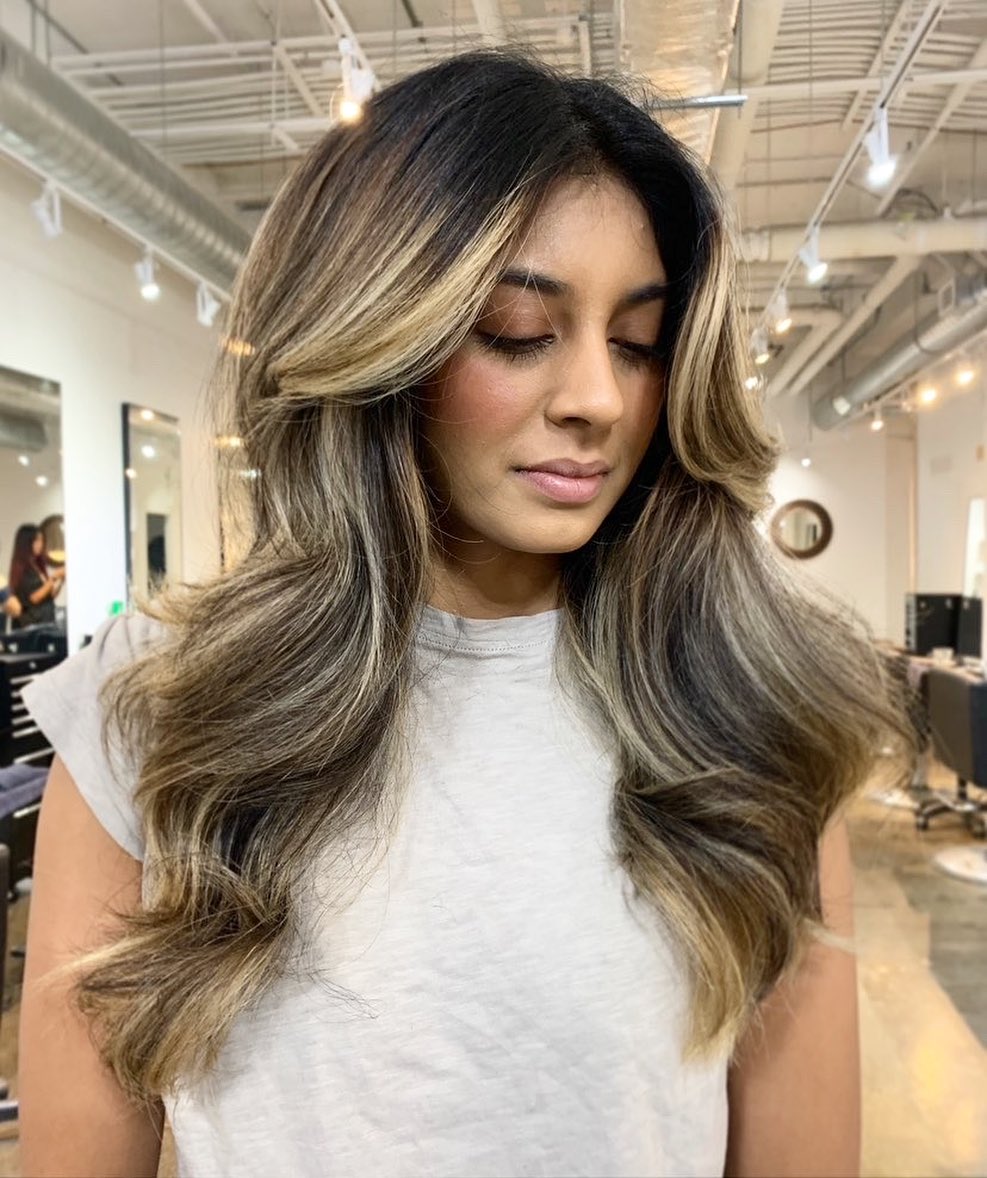 balayage soft wave hairstyle