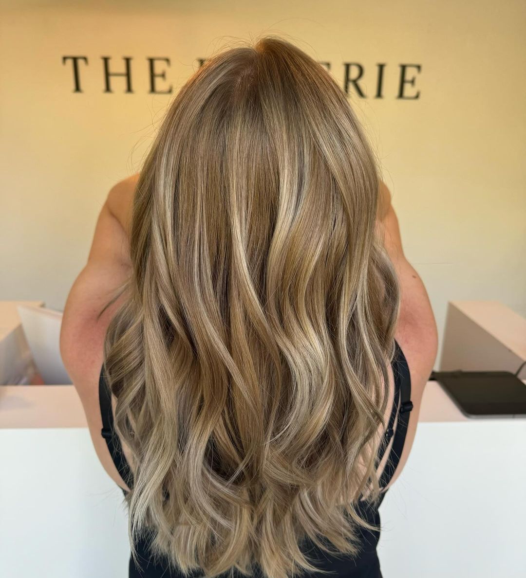 beige vuilblonde balayage