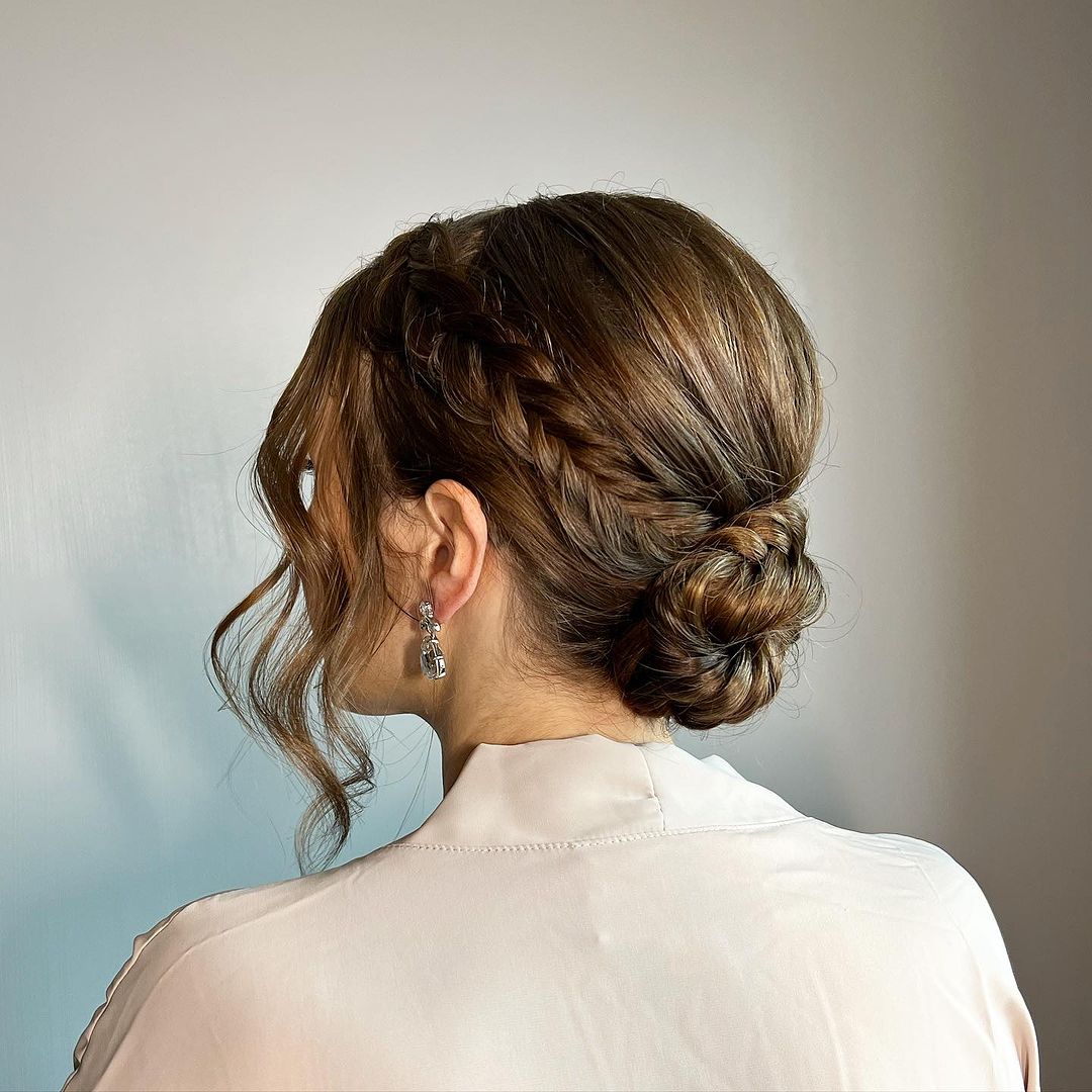 chignon intrecciato