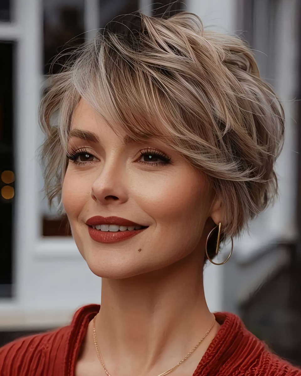 coupe pixie hachée