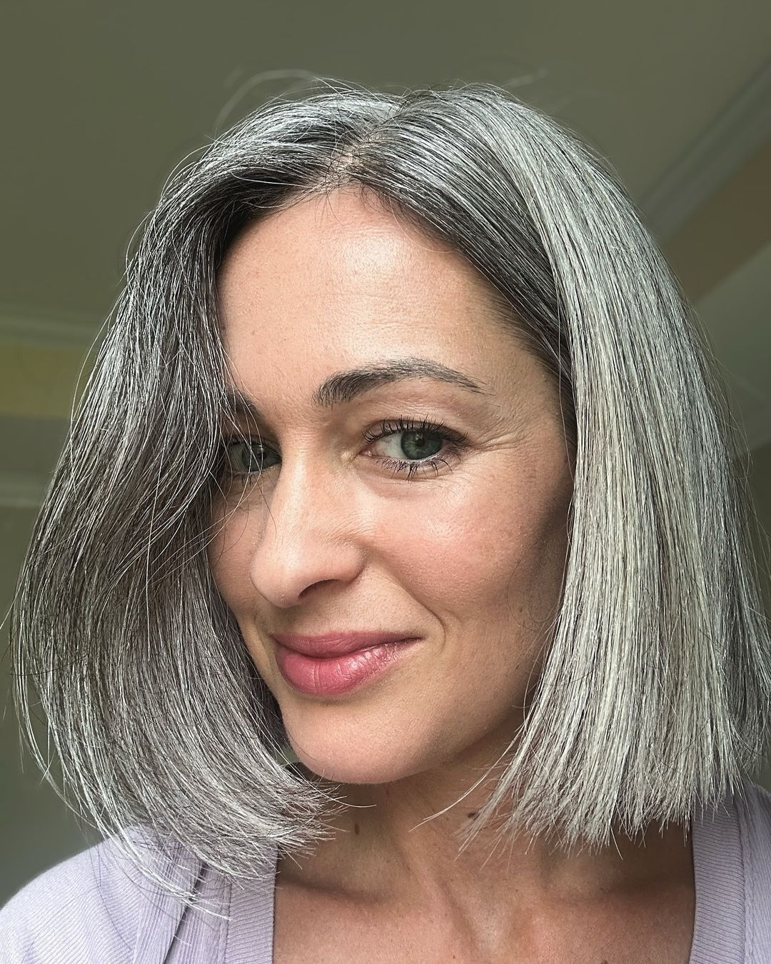 classic long bob for women over 60