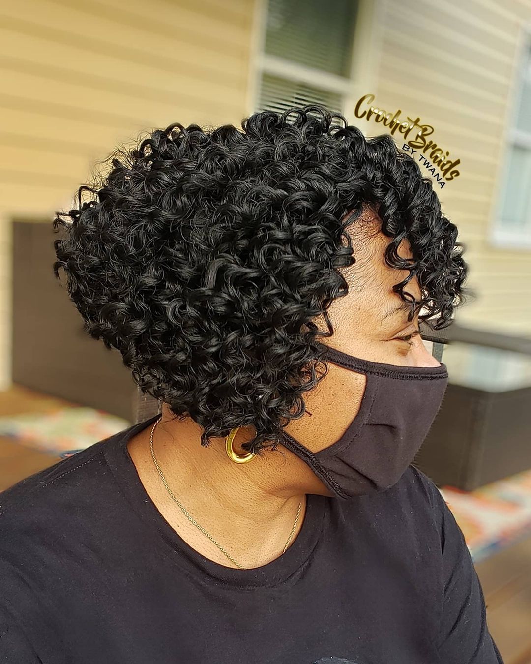 crochet curls angled bob