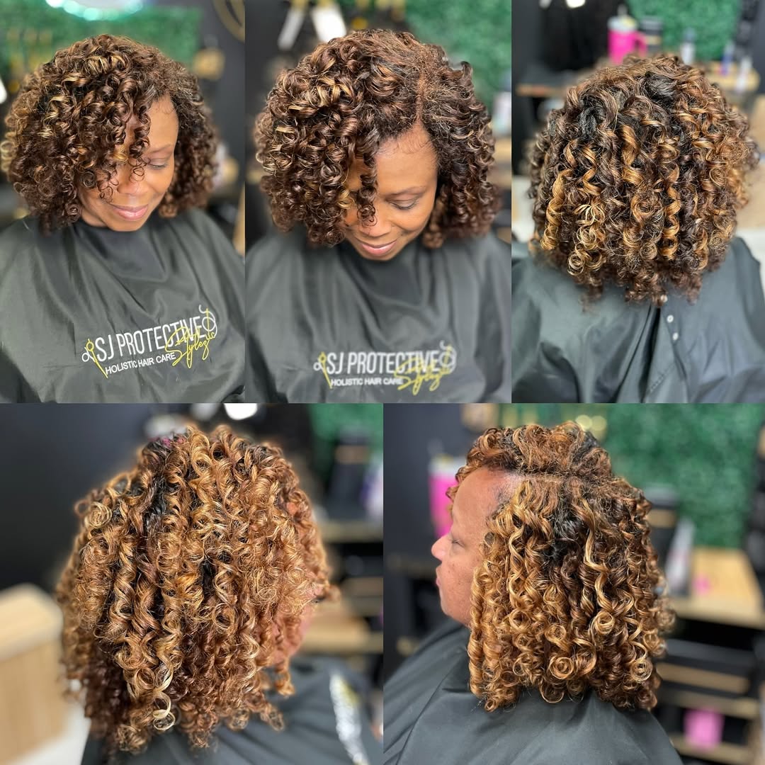 crochet curly bob