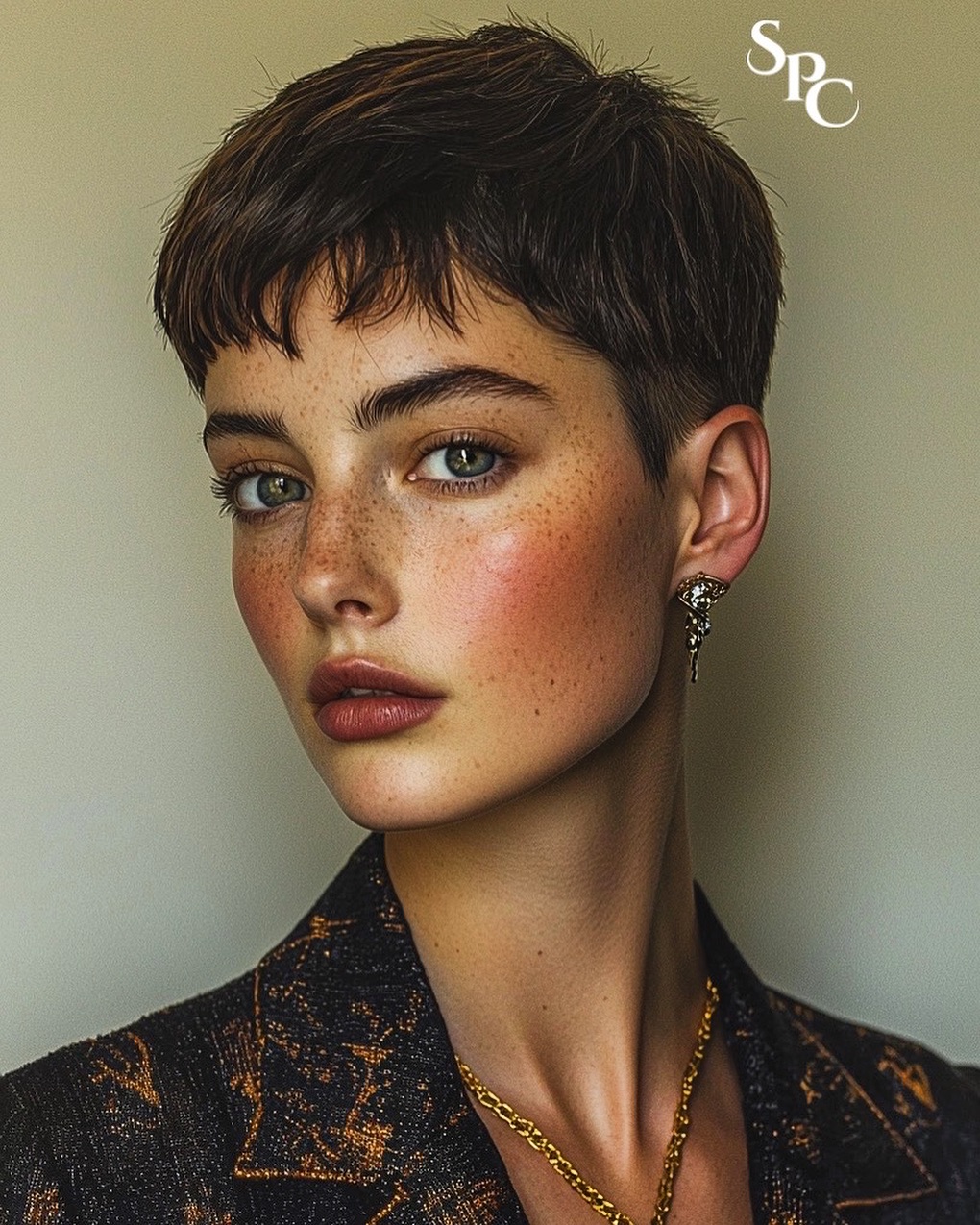 cropped low maintenance pixie cut