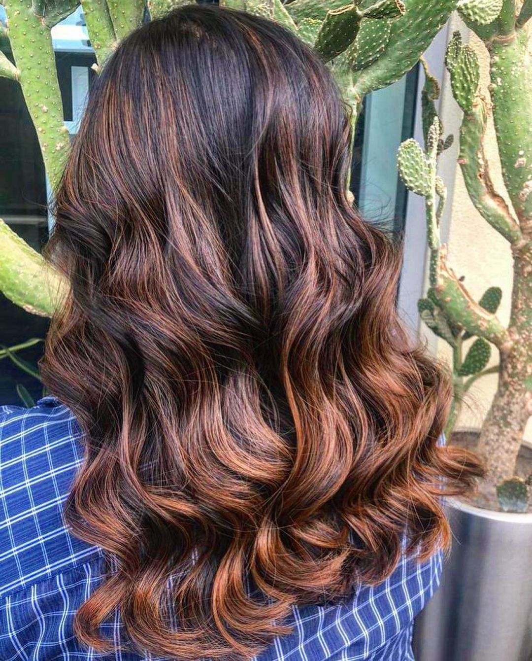 balayage caramello marrone scuro