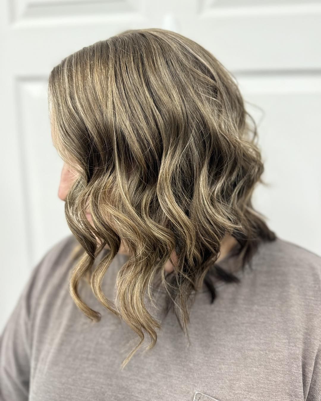 dimensional layered angled bob