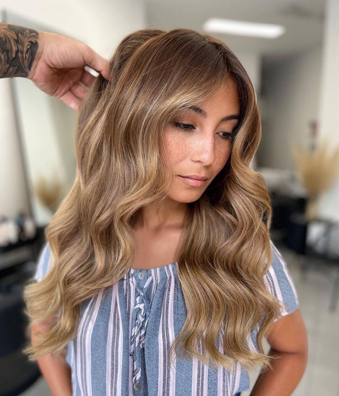 balayage mel claro caramelo