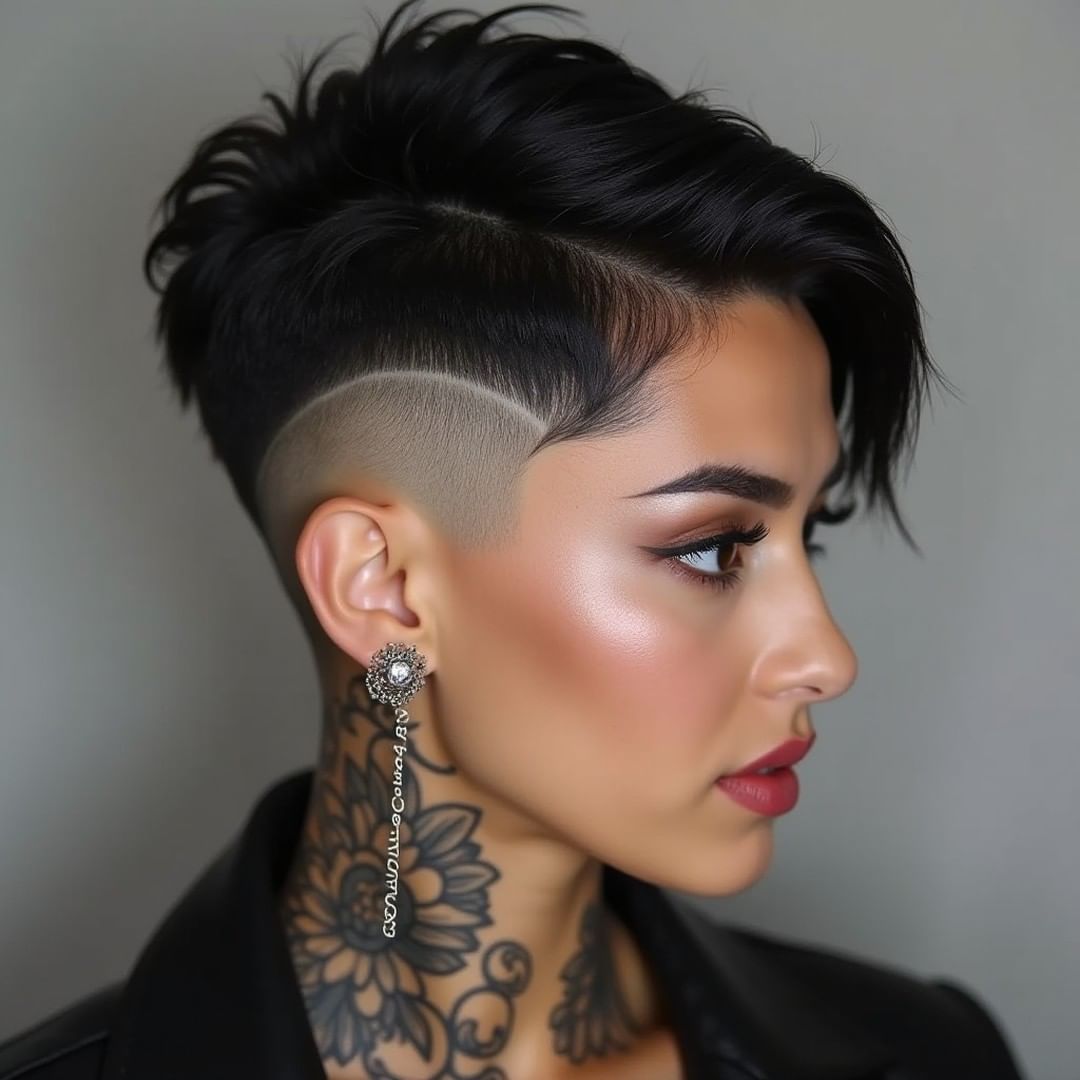 low mainentenace faded pixie cut