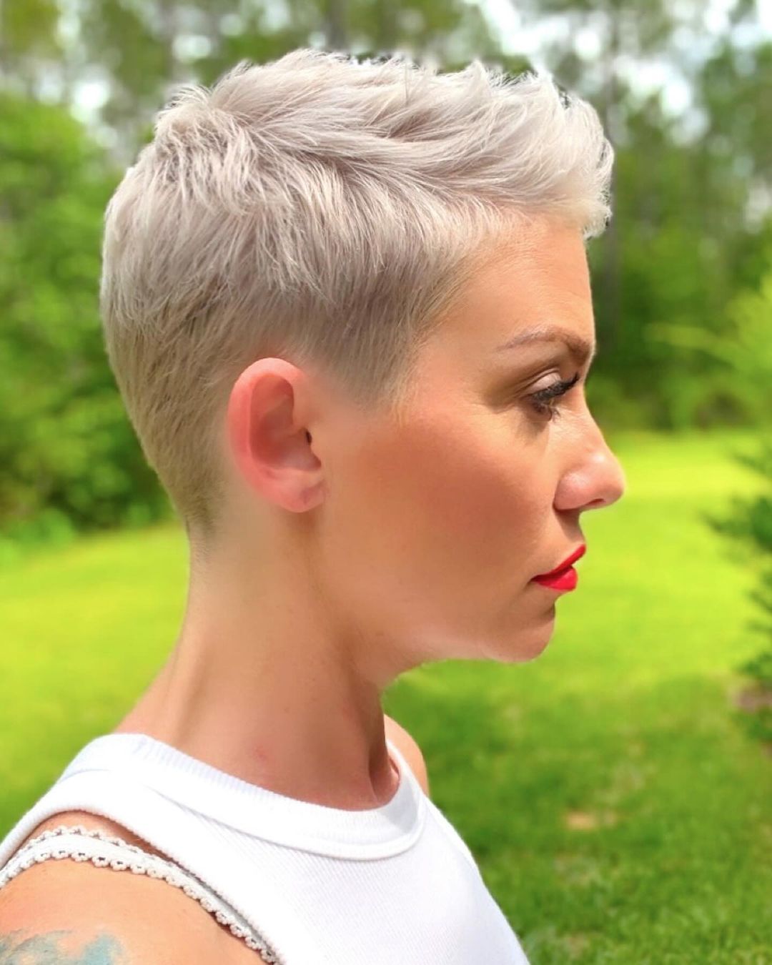 low maintenance pixie cut for fine hair