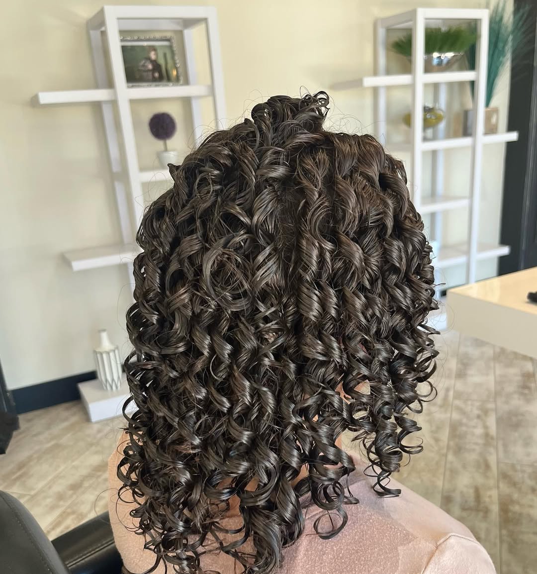 mid-length spiral perm