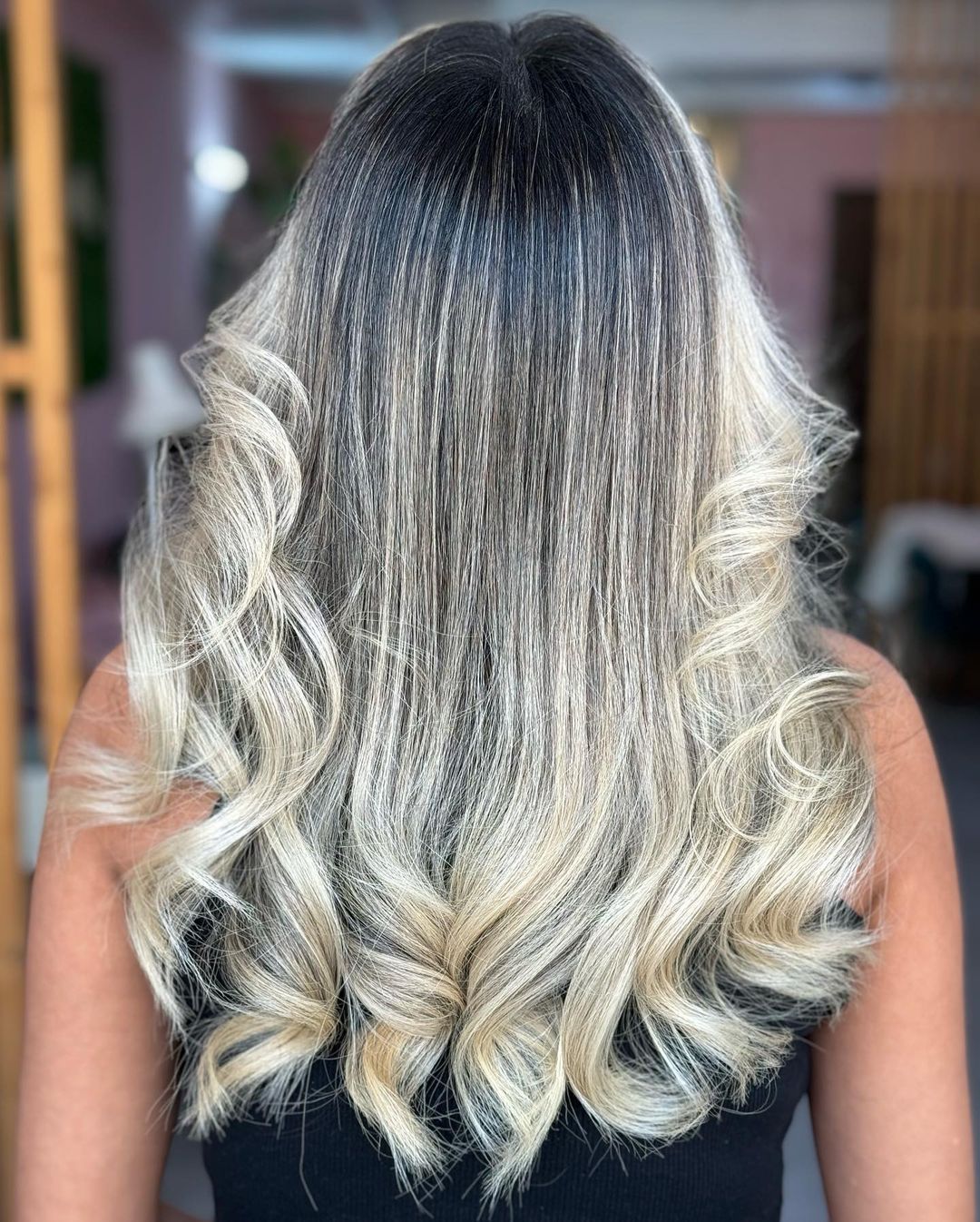 platina zilver balayage