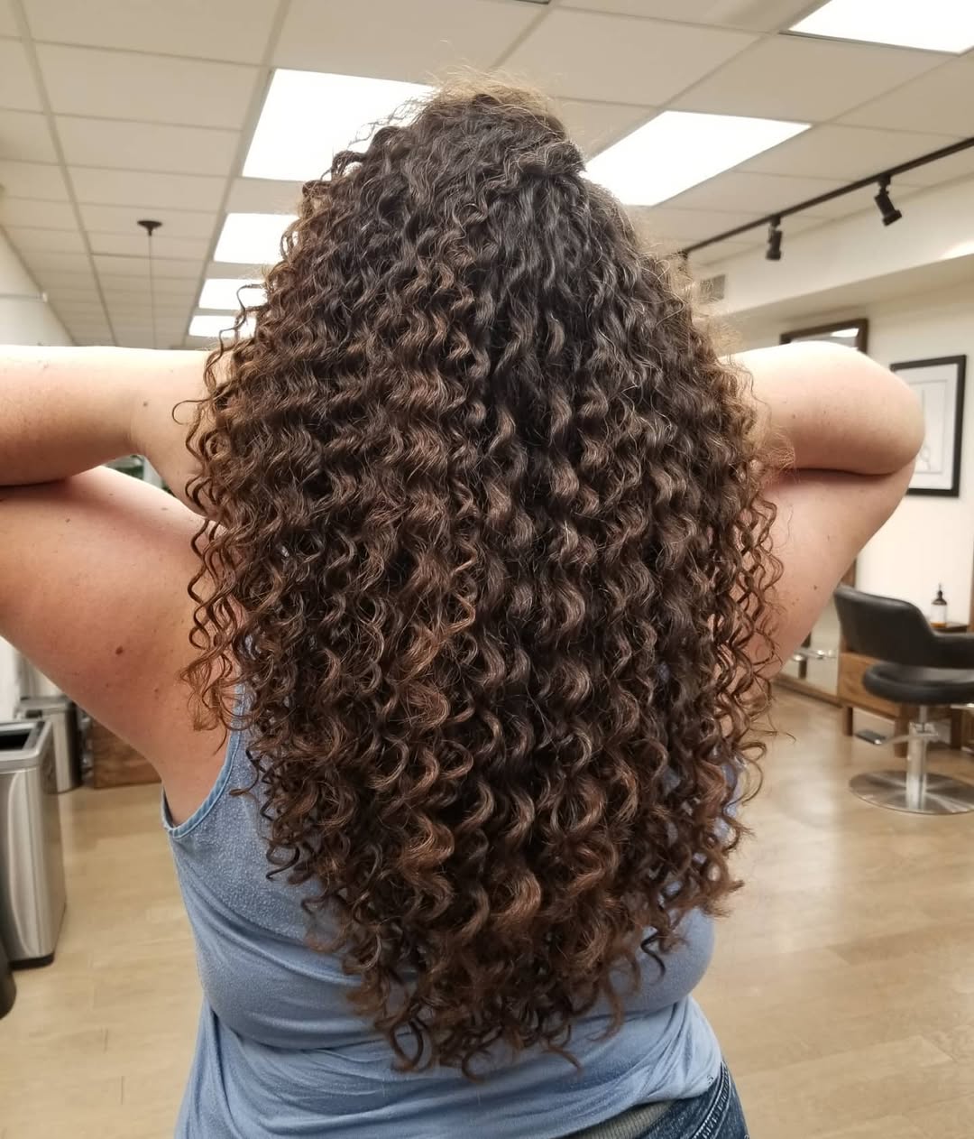 spiral perm V-cut