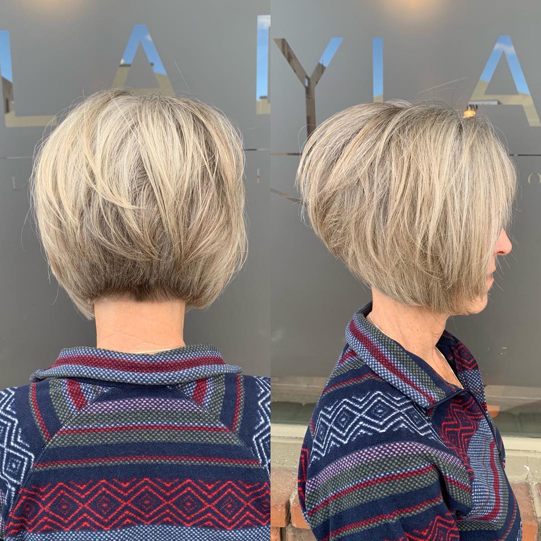 stacked bixie cut