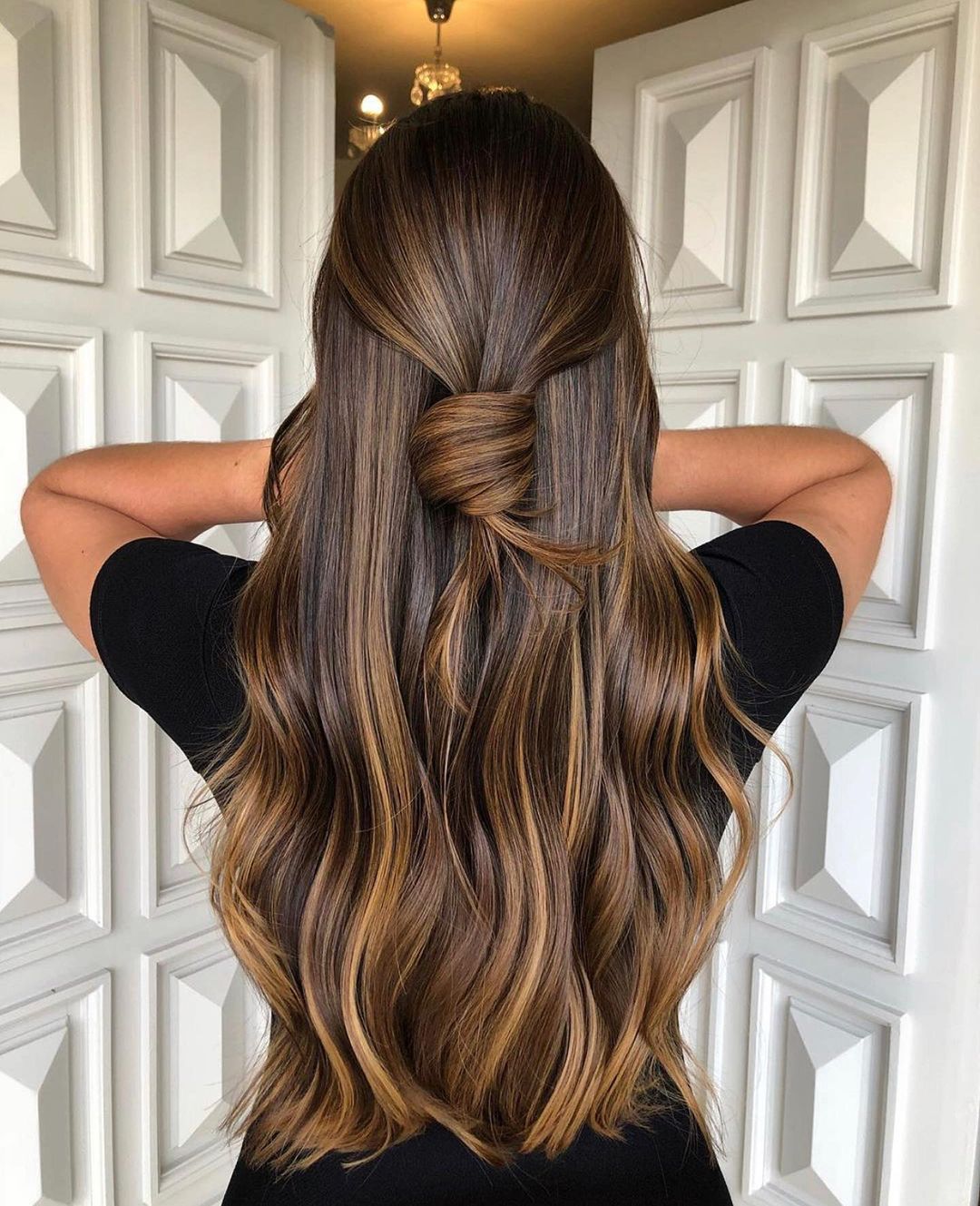 sunkissed caramel highlights