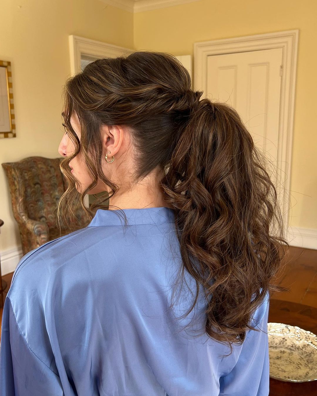 textured ponytail