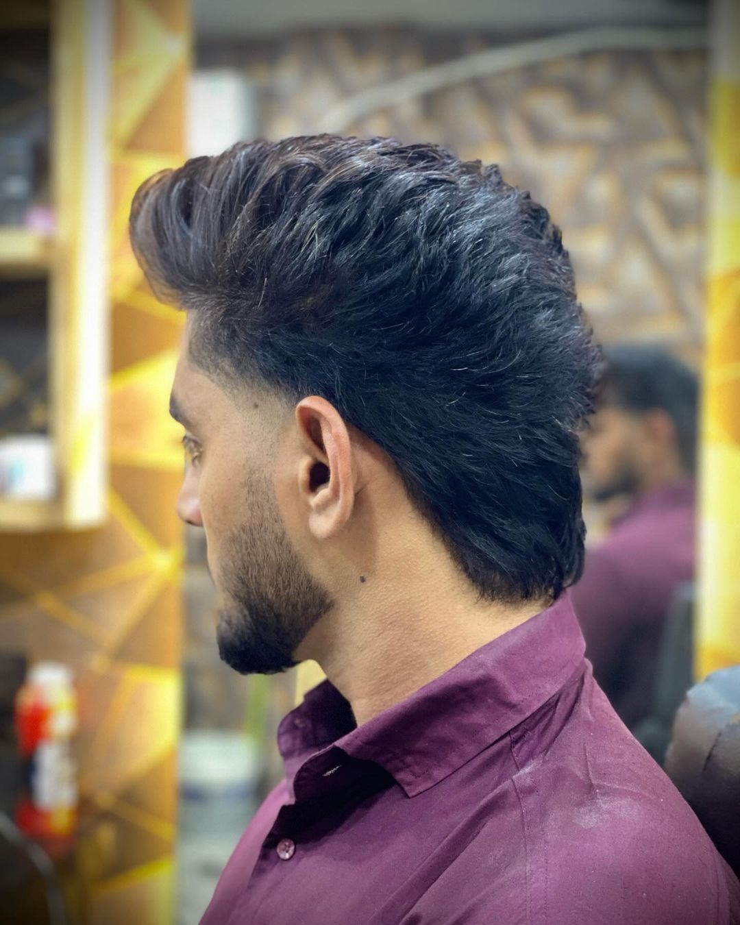 textured quiff hairstyle