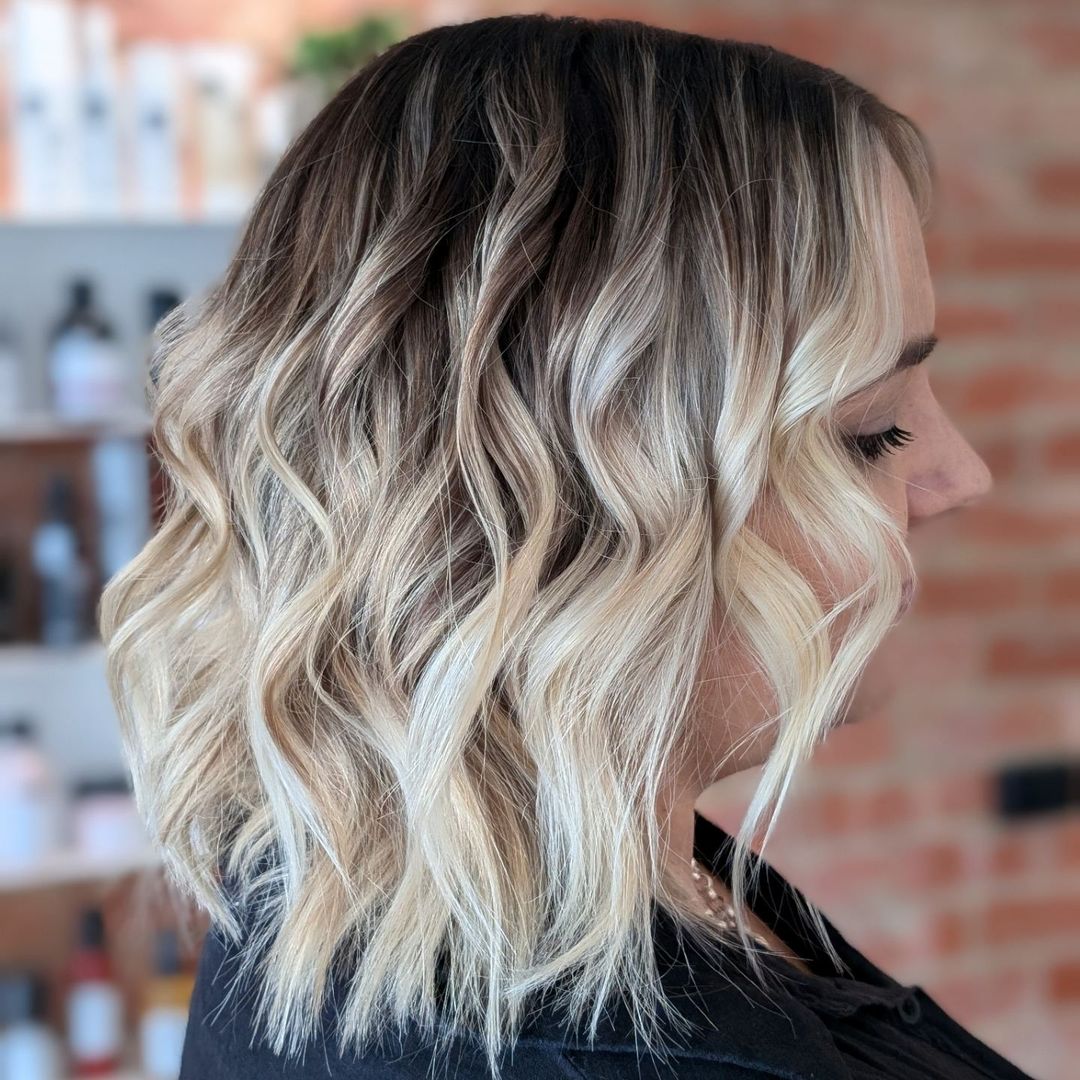 white blonde balayage