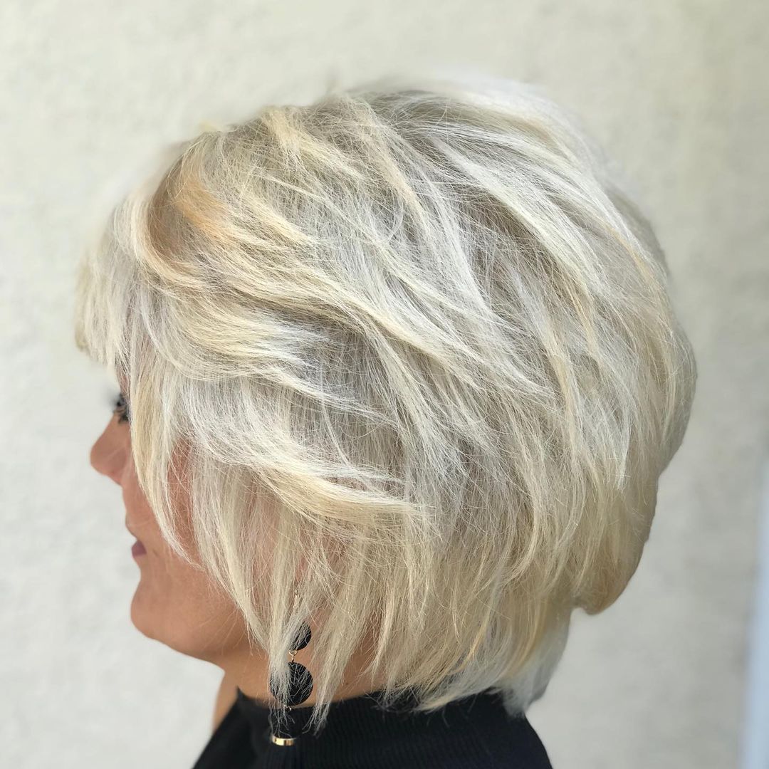 white blonde hair for older ladies